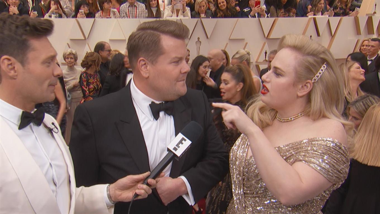 Rebel Wilson Glitters In Gold On The Red Carpet At 2020 Oscars E Online