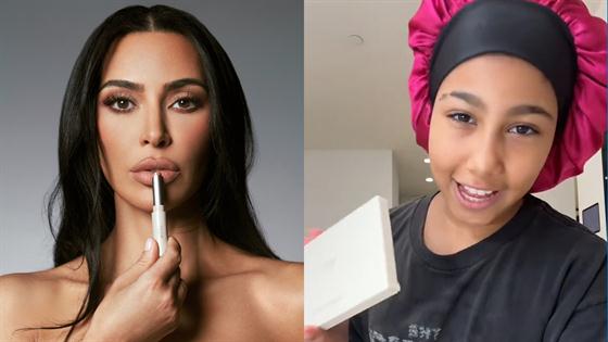 North West Hilariously Reviews Mom Kim Kardashian's New Makeup Line