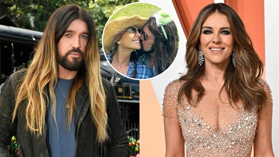 Elizabeth Hurley and Billy Ray Cyrus Debut Romance in PDA-Filled Easter Photo