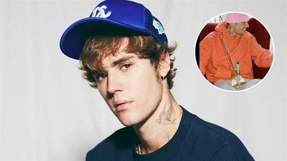 Justin Bieber Poses With Marijuana Bong After Hailey Bieber’s Cryptic Messages