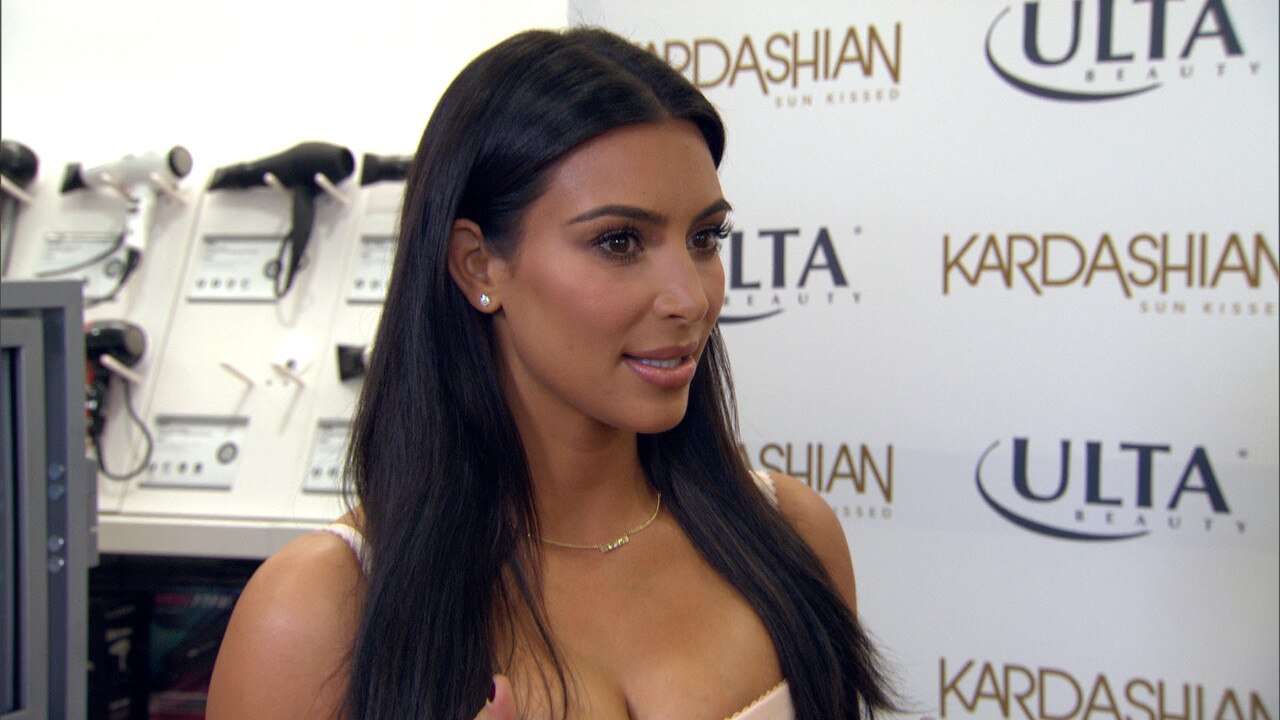 Kim Kardashian West Unveils Sunless Tanning Product E News