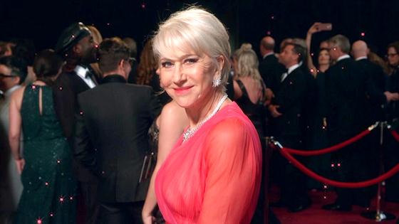 Helen Mirren GLAMBOT Behind the Scenes at 2019 Oscars
