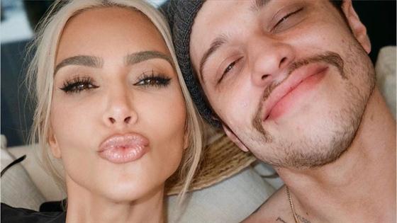 Kim Kardashian Cuddles Shirtless Pete Davidson in Adorable New Pics - E! Online