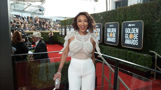 Jeannie Mai - 2020 Golden Globe Awards Glambot - E! Online - CA