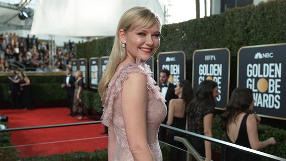 Kirsten Dunst - 2020 Golden Globe Awards E! Glambot - E! Online - UK