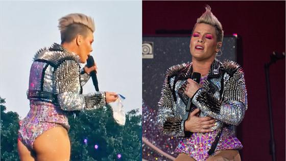 Pink Stunned After Fan Throws Mom's Ashes At Her During Performance