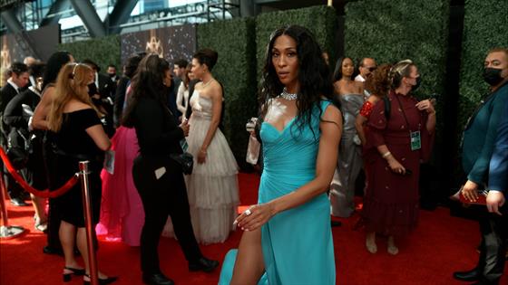 Michaela Jae Rodriguez - 2021 Emmys E! Glambot - E! Online