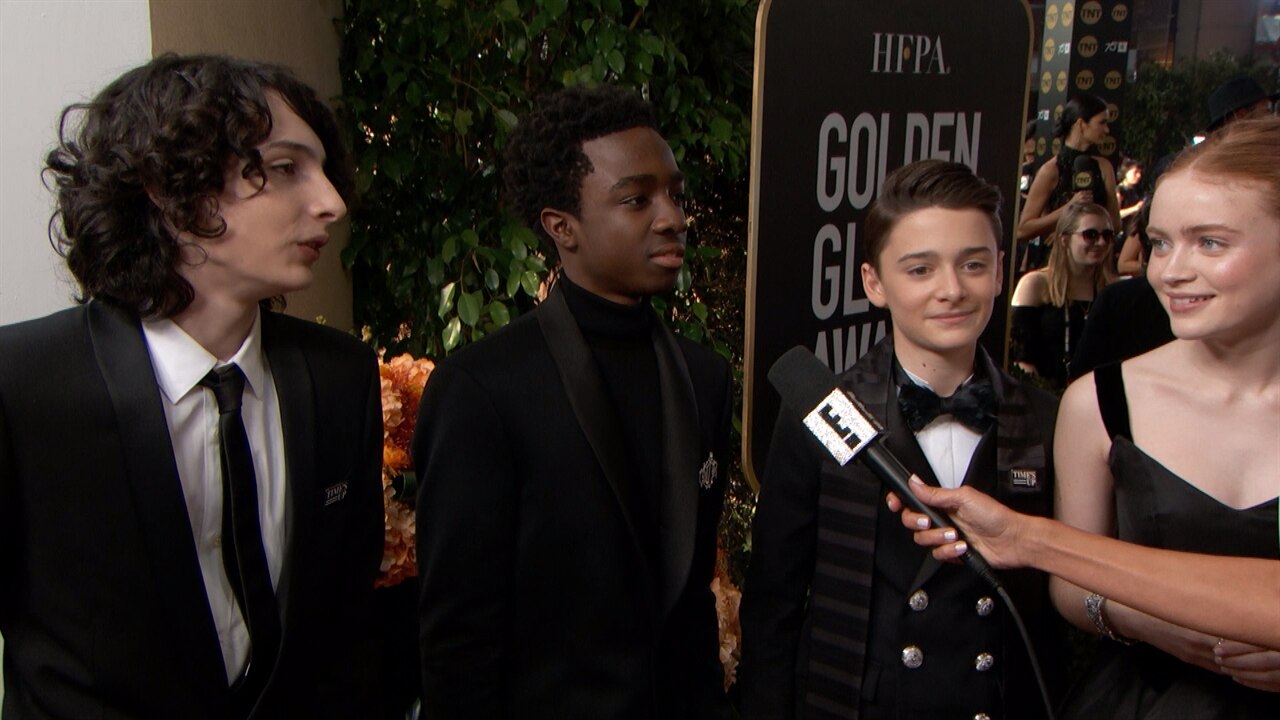 Stranger Things Cast Excited for 2018 Golden Globe Awards | E! News