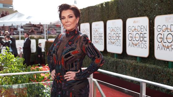 Kris Jenner - 2017 Golden Globes E! Glambot