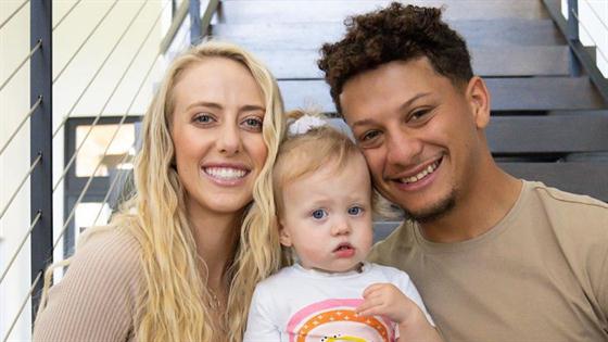 Watch Patrick Mahomes Greet Daughter Sterling on the Field After AFC  Championship Game Win