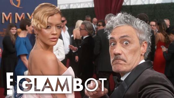 Taika Waititi & Rita Ora 2024 Emmys E! Glambot