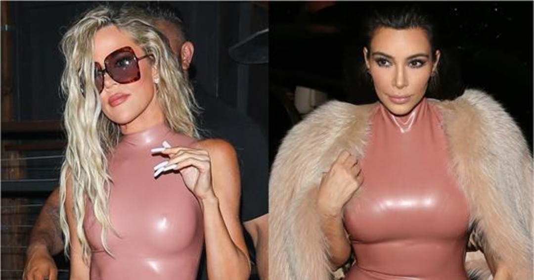 Khloe & Kim Kardashian’s Pink Latex Looks: Who Wore it Better