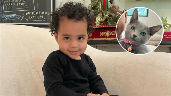 Khloe Kardashian's Son Tatum Bonds With Their Pet Cat In Adorable Video