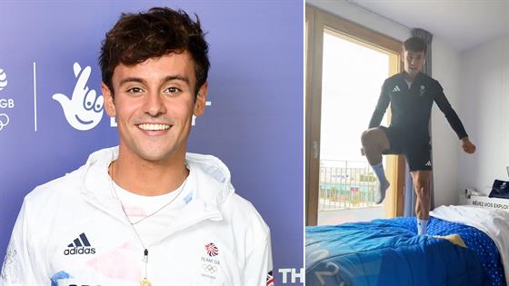 Diver Tom Daley Gives Inside Look at Cardboard Beds in 2024 Paris ...