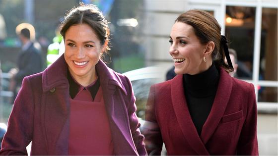 Meghan Markle And Kate Middleton Are Twinning In Burgundy 9583