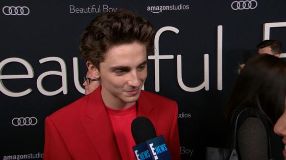 Timothée Chalamet Wears Louis Vuitton 'Embroidered Bib' and Not a Harness  at Golden Globes 2019 Red Carpet (See Pics)