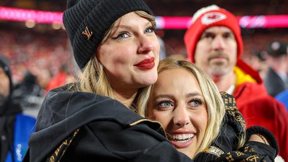 Taylor Swift and Brittany Mahomes Cheer Together While Celebrating