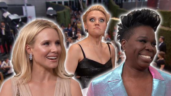Emmys Red Carpet Funny Ladies' Funniest Moments