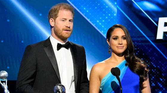 Meghan Markle & Prince Harry Accept Honor at NAACP Image Awards