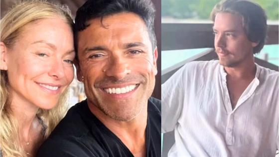 Cole Sprouse Joins Kelly Ripa &amp; Mark Consuelos on Family Vacation