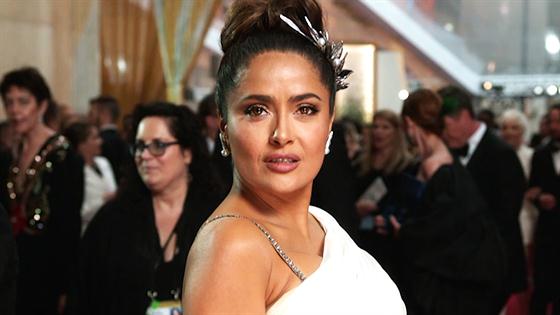 Salma Hayek GLAMBOT Behind the Scenes at Oscars