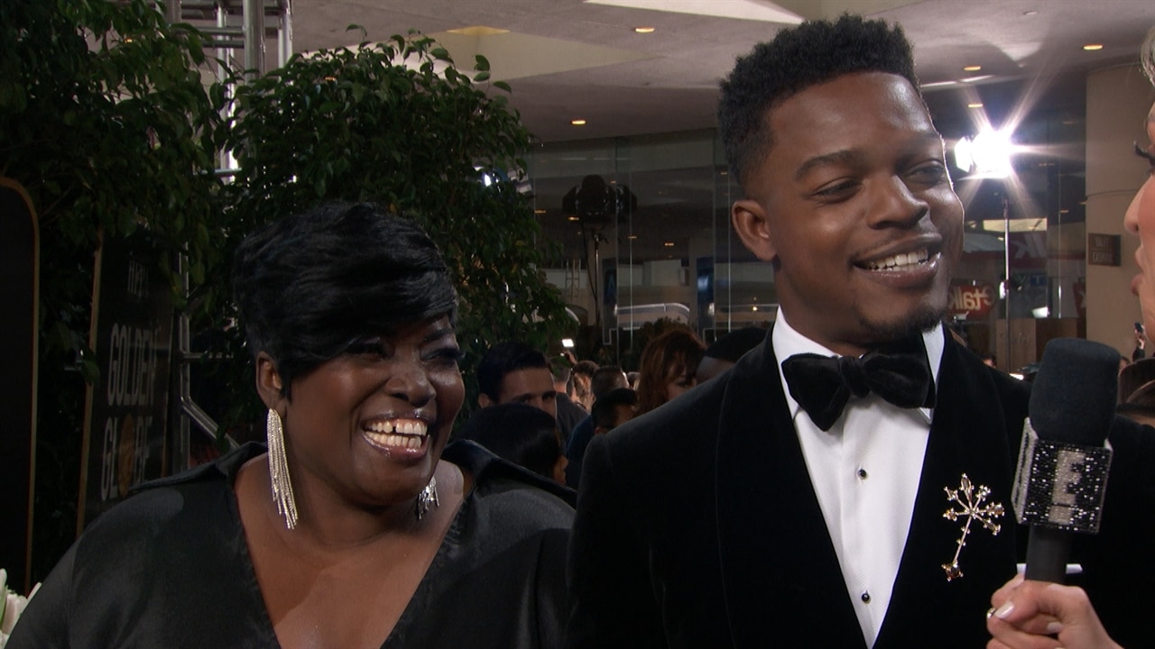 Stephan James' Mom Gushes Over Superstar Son at Golden Globes | E! News