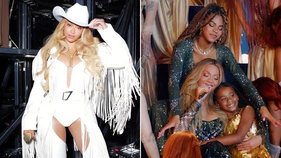 Beyoncé’s Daughters Blue Ivy and Rumi Join Her Onstage for Cowboy Carter Tour