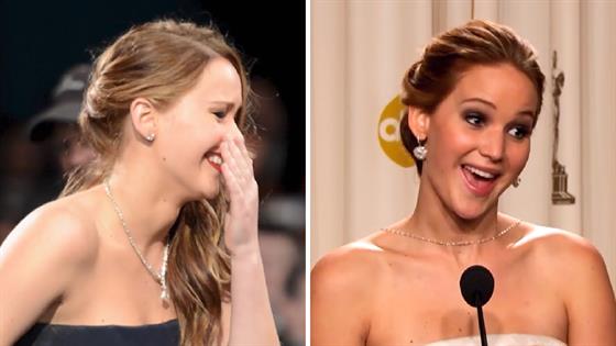3 of Jennifer Lawrence's Famous Falls at Award Shows - E! Online