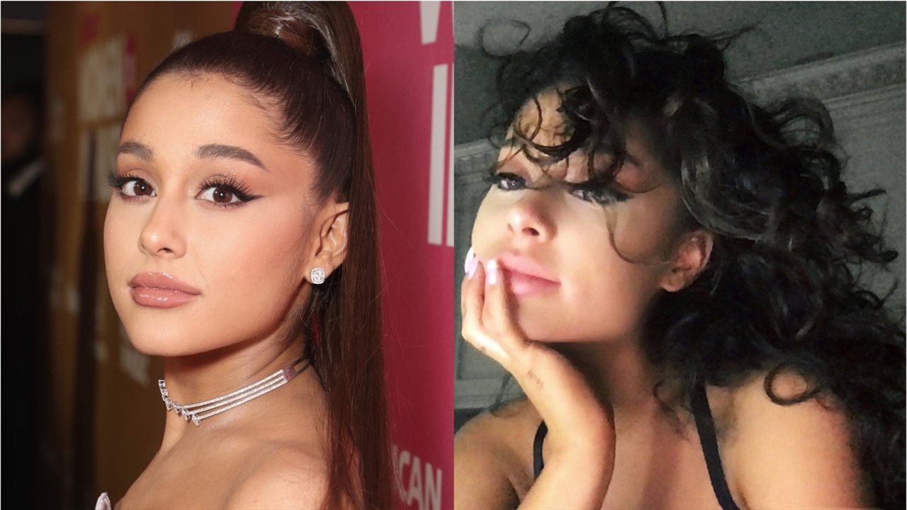 Ariana Grande révèle sa véritable nature de cheveux  E 