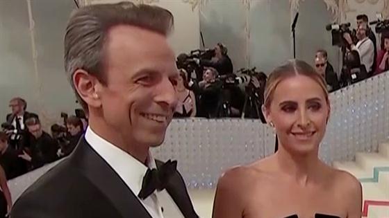 Seth Meyers & Wife Alexi Ashe Have Date Night at Met Gala