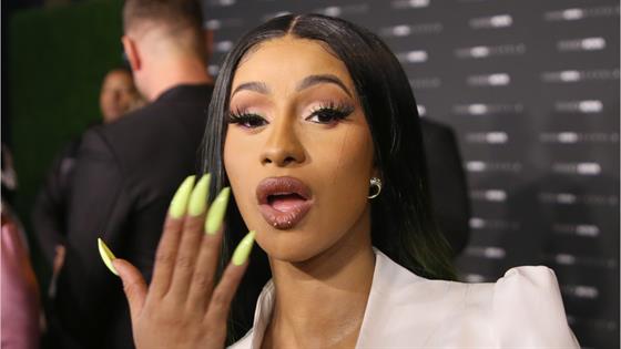 Cardi B Shows Off Face Tattoo