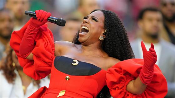 Sheryl Lee Ralph sings Lift Every Voice and Sing at Super Bowl 2023