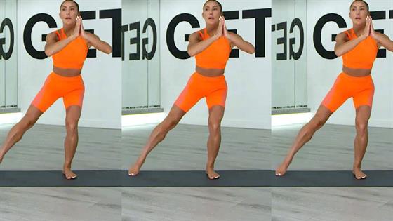 Selena Gomez�s Trainer Demonstrates Simple AtHome