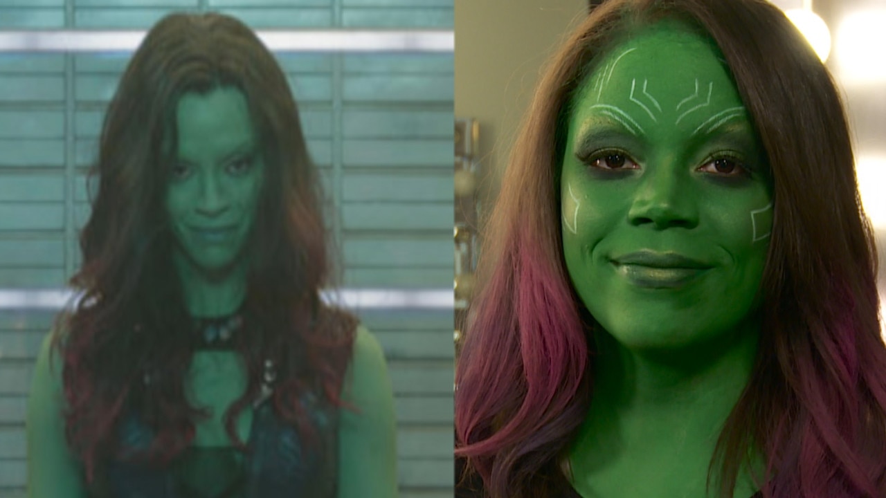 Halloween Makeup Recreate Zoe Saldanas Look In Guardians Of The