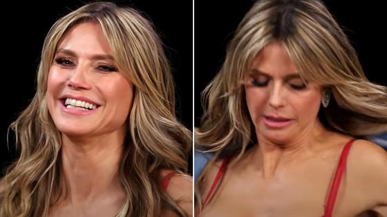 Heidi Klum Strips Down During ‘hot Ones Interview