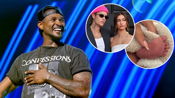 Usher Reacts to Baby Bieber and Shares Sweet Advice for Justin Bieber and Hailey #JustinBieber