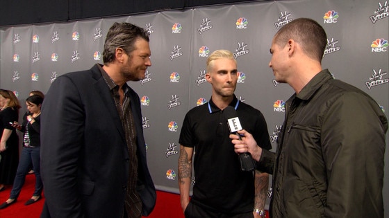 Blake Can T Stop Laughing At Adam S New Platinum Do E News