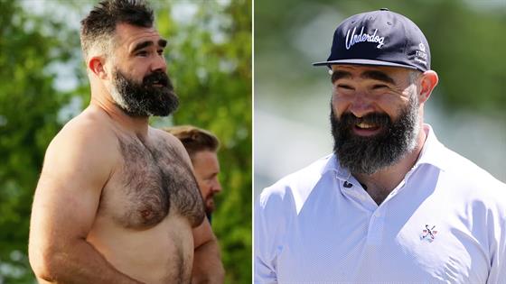 Shirtless Jason Kelce Shows Off Almost 30-Pound Weight Loss Transformation  Since NFL Retirement