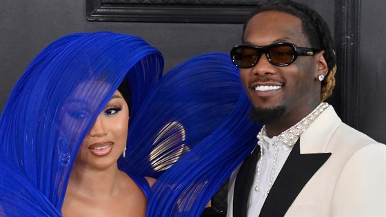 Cardi B Tries to Break Up Alleged Fight With Offset, Quavo at Grammys