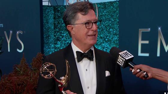 Stephen Colbert Tells Why This Emmy Win Is "Special"
