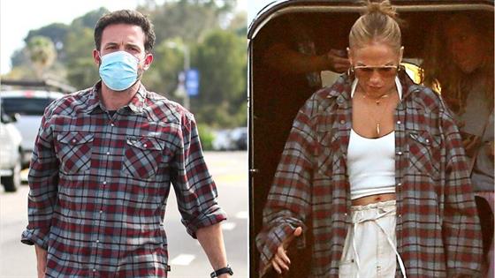 Jennifer Lopez Steps Out Wearing What Appears to Be Ben Affleck's Shirt