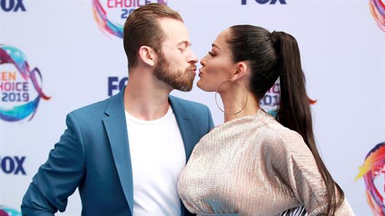 Nikki Bella and Artem Chigvintsev Look Cozy Eating Breakfast