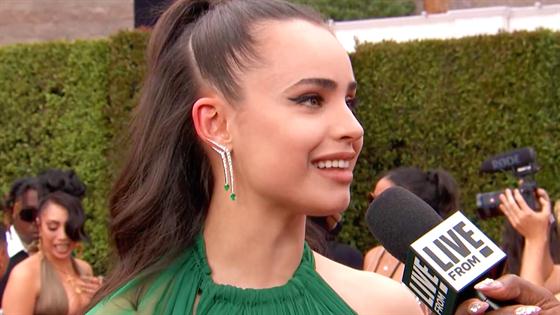 Sofia Carson Talks DEBUT ALBUM Release at Grammys 2022