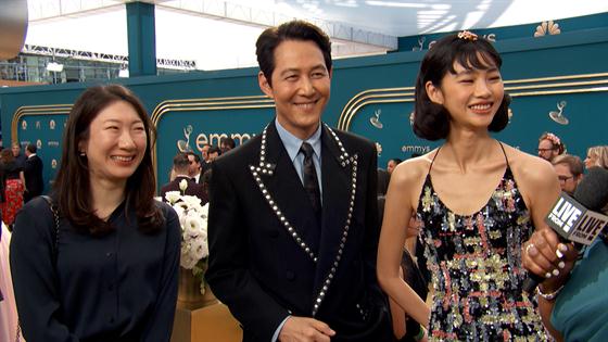 Squid Game' cast members Lee Jung-Jae, Hoyeon reunite at Emmys 2022 red  carpet