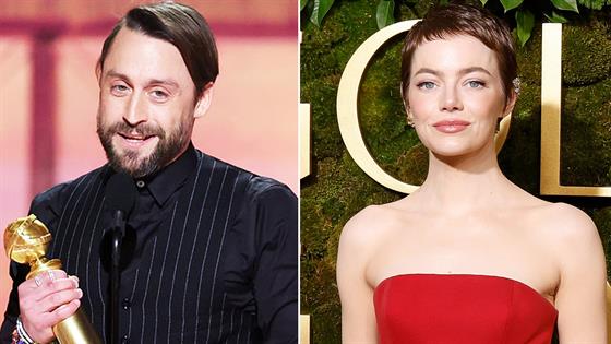 2025 Golden Globes Kieran Culkin Shouts Out Ex Emma Stone While