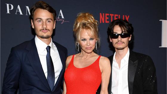 Pamela Anderson Hits Red Carpet with Sons at Documentary Premiere - E! Online