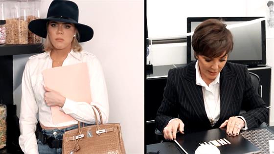 Khloe Kardashian Plays Kris Jenner's Assistant for the Day