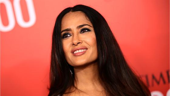 Salma Hayek Suffers Wardrobe Malfunction While Dancing in Bathrobe